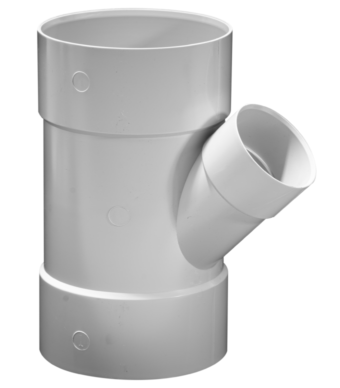 DWV PVC JUNCTION PLAIN - 100X50mm, 45º