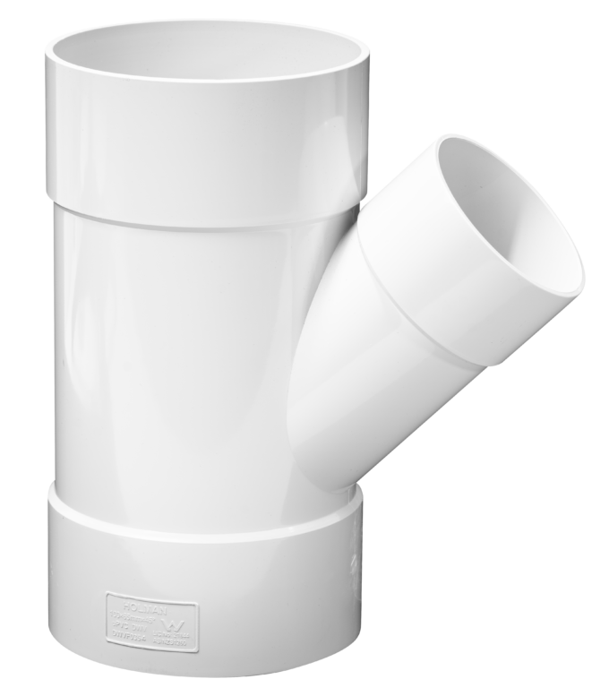 DWV PVC JUNCTION PLAIN - 100X65mm, 45º