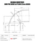 DWVF0046 DWV PVC BEND F&F PLAIN Drawing