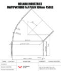 DWVF0076 DWV PVC BEND F&F PLAIN Drawing