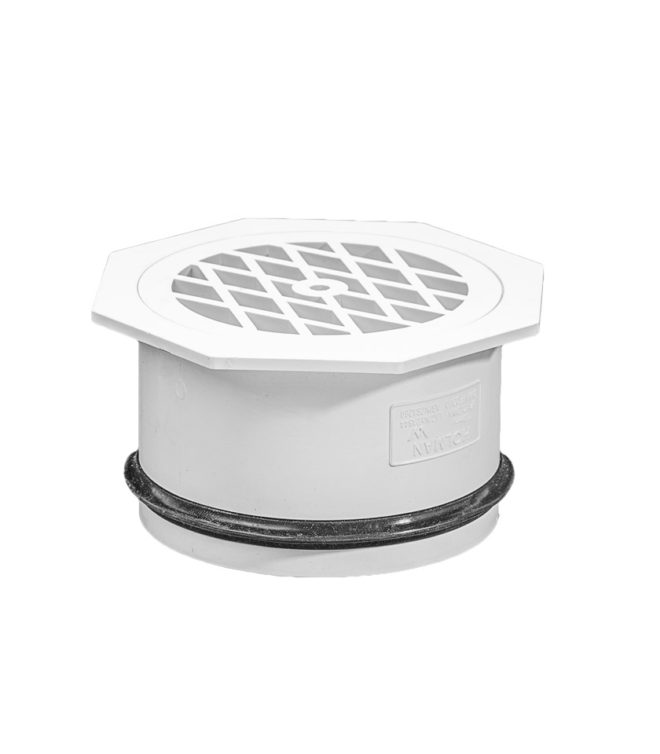 DWV PVC FLOOR GRATE - 100mm, OCTAGON - Holman Plumbing