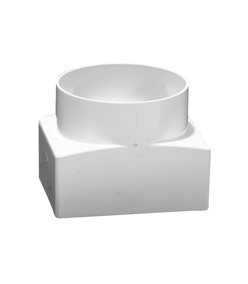 SWF0035 - STORM PVC ADAPTOR DOWNPIPE - 95mm x 45mm x 90mm