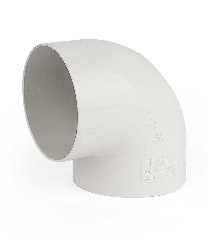 SWF0475 90mm 90 degree Stormwater Elbow Smooth Female & Female