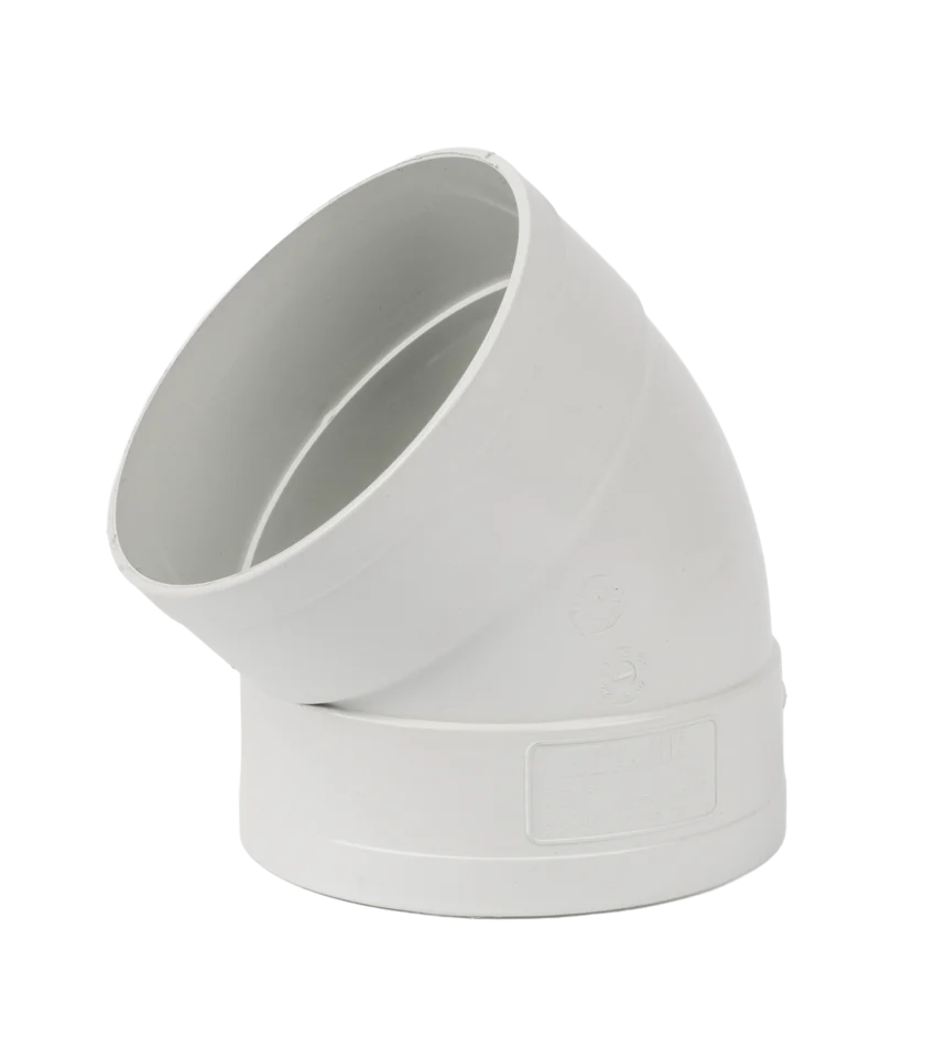 90mm Stormwater PVC Elbow - 45 degrees, F&F