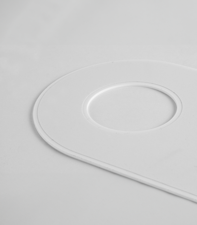 Pvc Backing Plate PVC STICK ON COVER PLATE - 40mm - Holman Plumbing