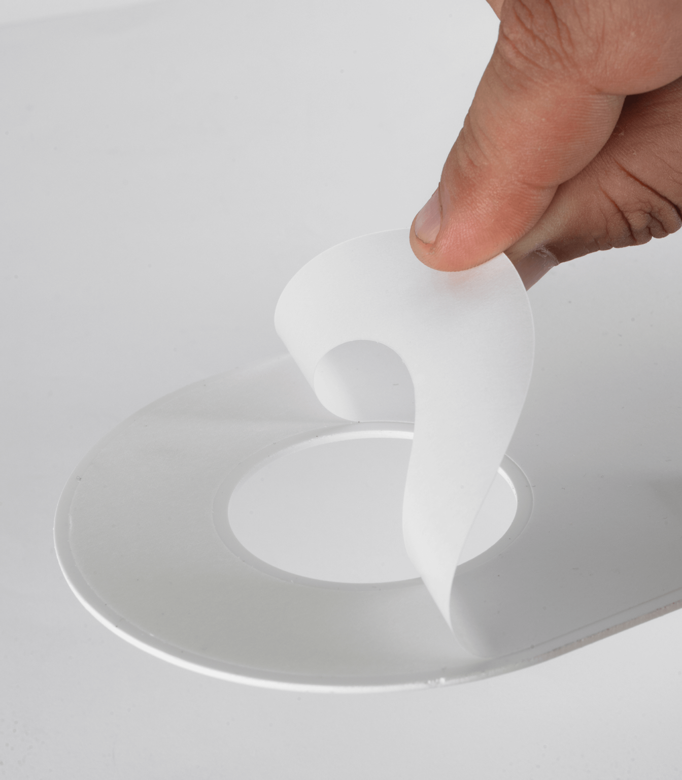 PVC STICK ON COVER PLATE 40mm Holman Plumbing