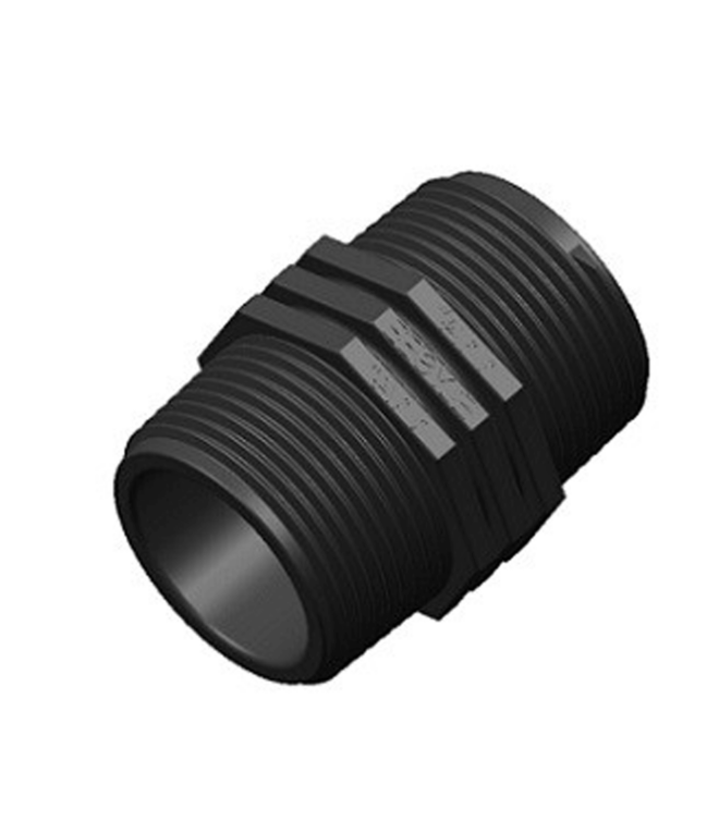 Poly Threaded Nipple 50mm - Holman Plumbing