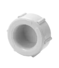 DWV inspection outlet cap - Universal Threaded Cap with O-Ring, side view