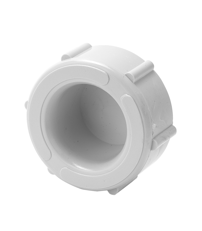 DWVF0030_alternate DWV inspection outlet cap - Universal Threaded Cap with O-Ring, side view