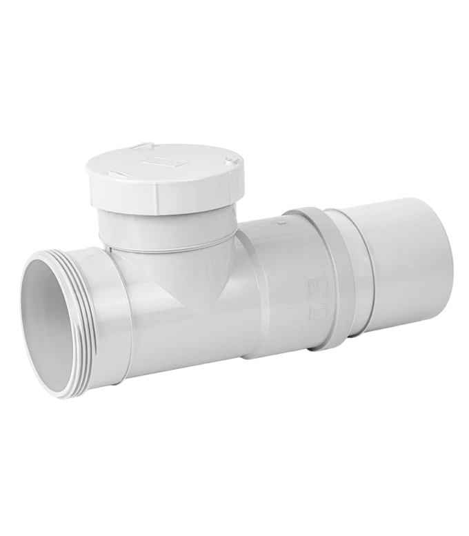 DWV PVC EXPANSION INSPECTION OPENING, 100mm, MALE & FEMALE THREADED