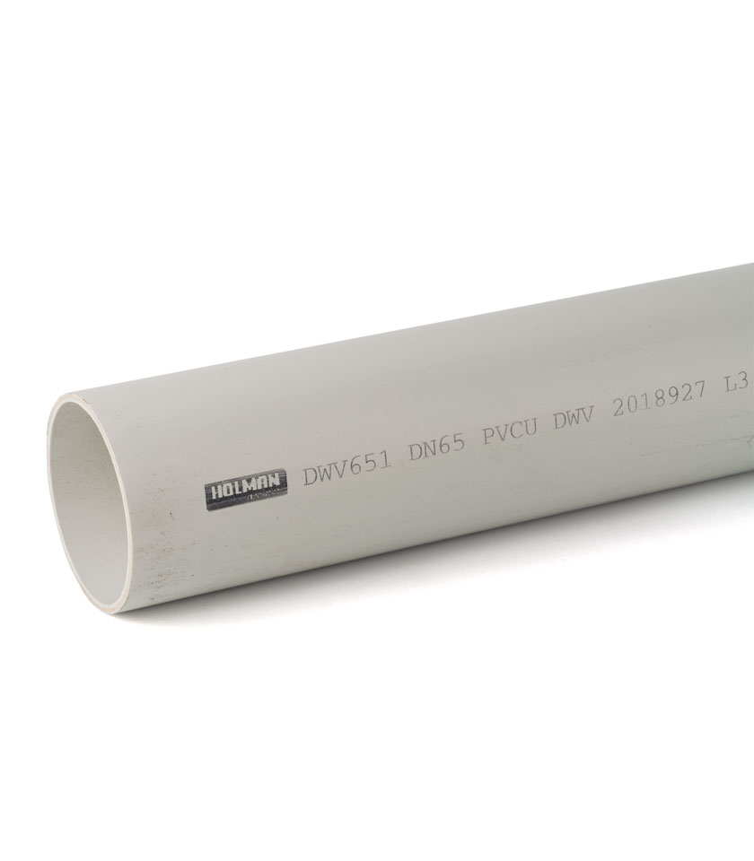 DWV651 65mm x 1m DWV Pipe