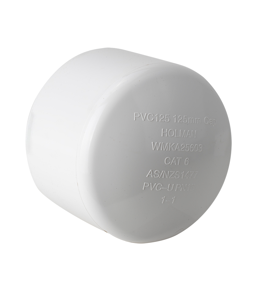 PVC125 PVC Pressure Cap 125mm