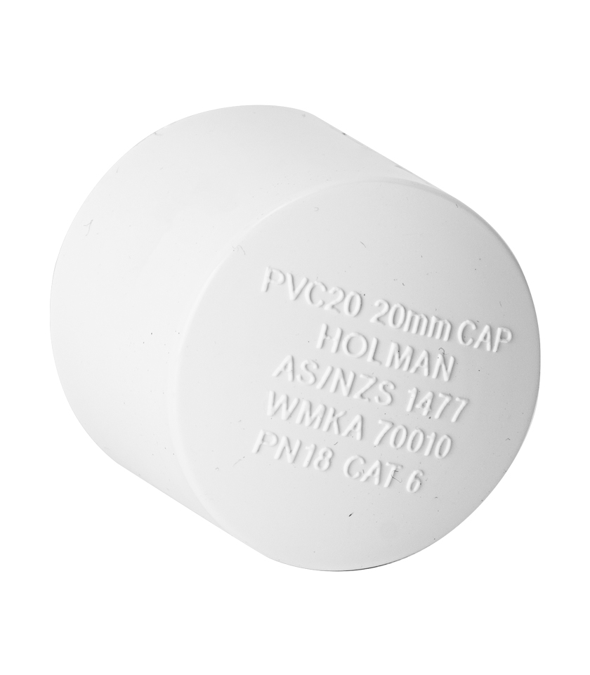 PVC20 PVC Pressure Cap 20mm
