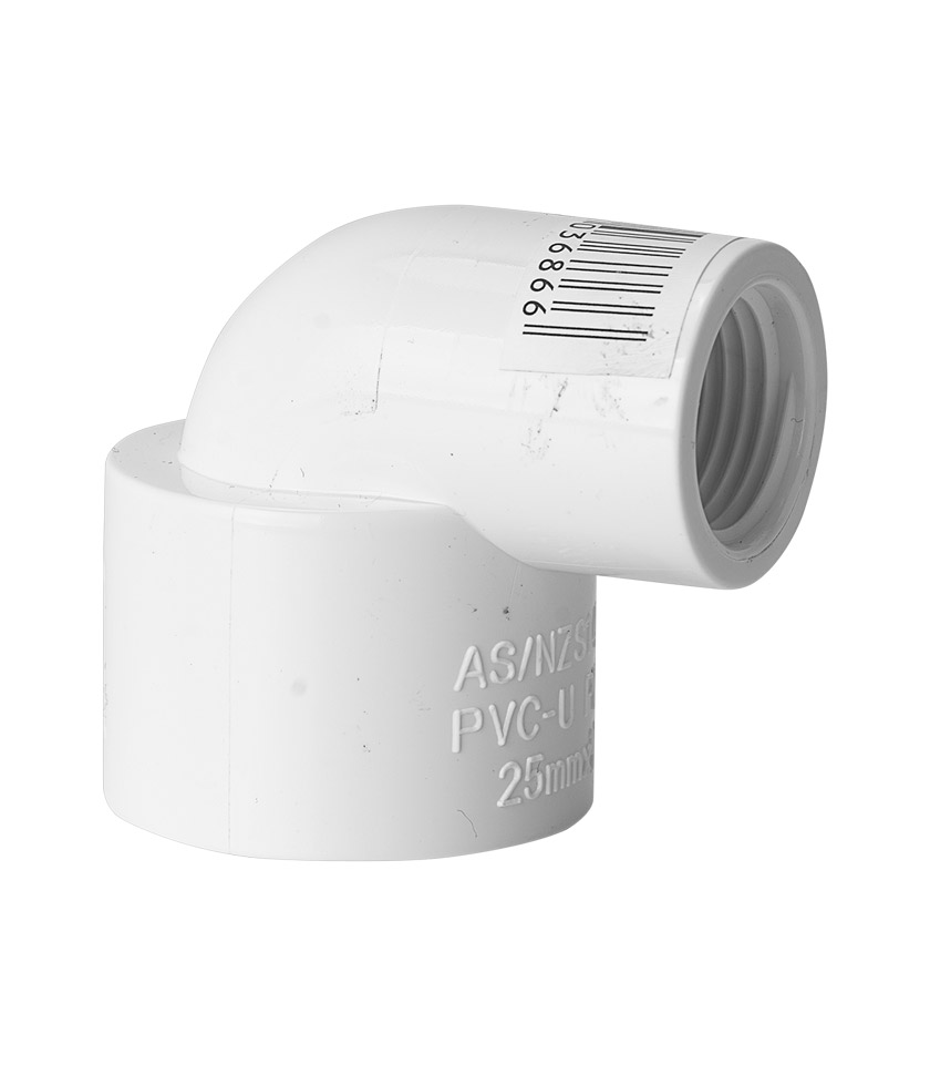 PVE2515F PVC Pressure Faucet Elbow 90deg 25mm x 1:2"