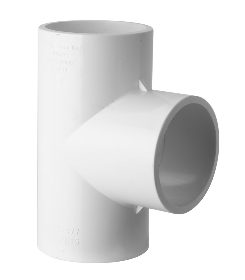 PVT65 PVC Pressure Tee 65mm