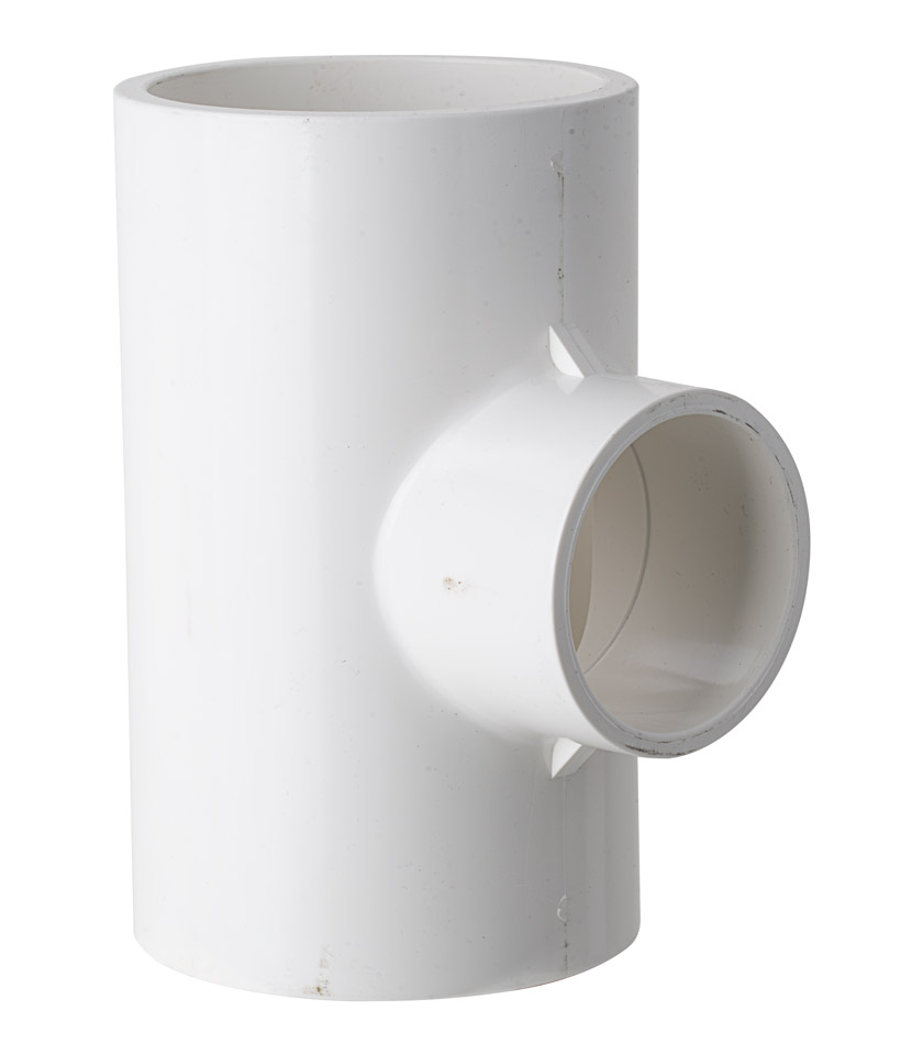 PVT8050 PVC Pressure Reducing Tee 80mm x 50mm