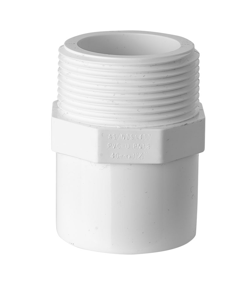 PVVA4040 PVC Pressure Valve TO Adaptor 40mm x 1-1:2" male
